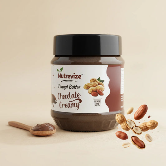 Chocolate Creamy Peanut Butter – 320g | No oil,no chemicals ,100% roasted peanuts