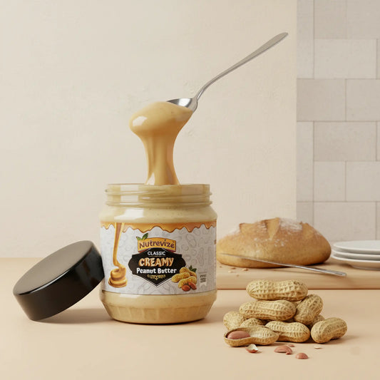 Classic Creamy Peanut Butter – 320g | No Sugar, No Oil, Pure Peanuts