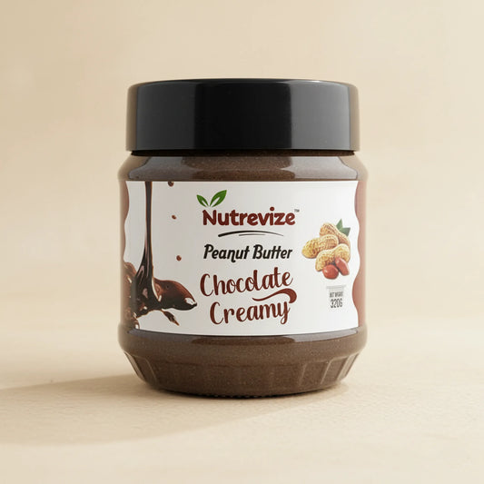 Chocolate Creamy Peanut Butter – 320g | No oil,no chemicals ,100% roasted peanuts