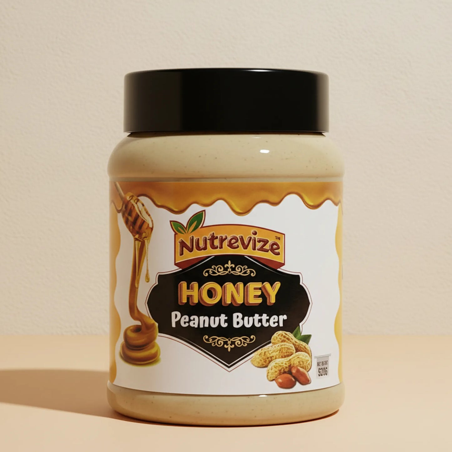 Honey Creamy Peanut Butter – 520g | Smooth & Naturally Sweet