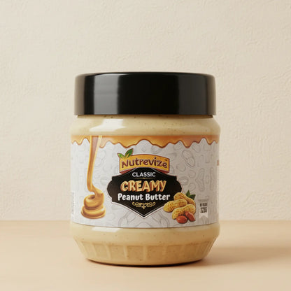 Classic Creamy Peanut Butter – 320g | No Sugar, No Oil, Pure Peanuts