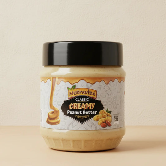 Classic Creamy Peanut Butter – 320g | No Sugar, No Oil, Pure Peanuts